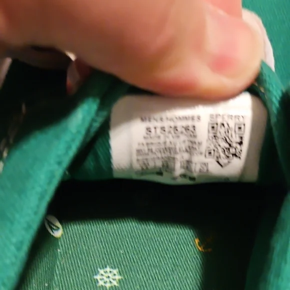 Sperry Green Canvas Sneakers - Picture 3 of 5